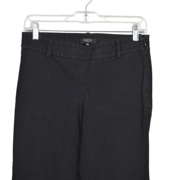 Aritzia Babaton Black Bi Stretch Ellis Low Rise Slim Leg  Ankle Size 4 - Picture 3 of 10